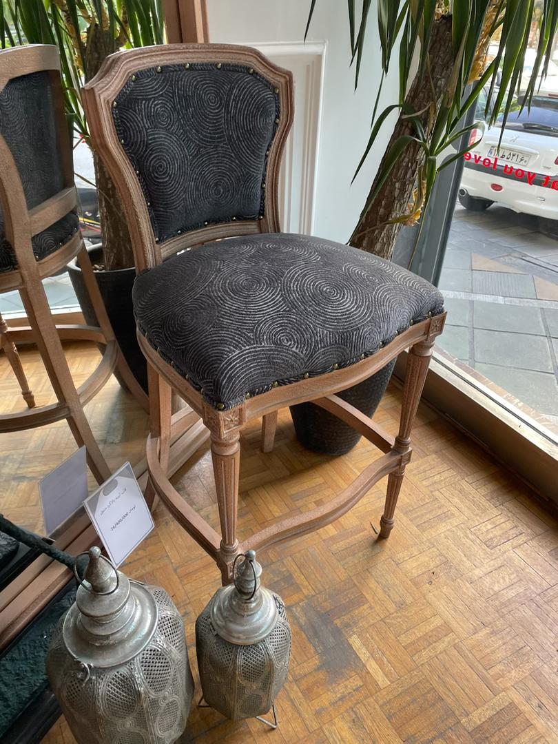 صندلی کانتر پشت پارچه کاترین